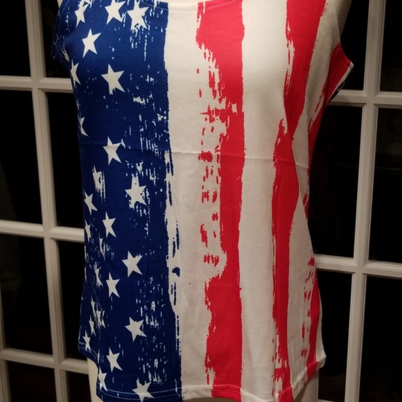 🇺🇲American Flag O Neck Tank🇺🇲 - Picture 2 of 6